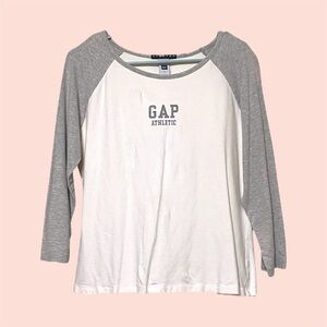 Y2K GAP Athletic 3/4 Sleeve Casual Top